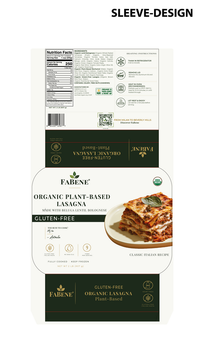 Organic Gluten-Free Plant-Based Lasagna