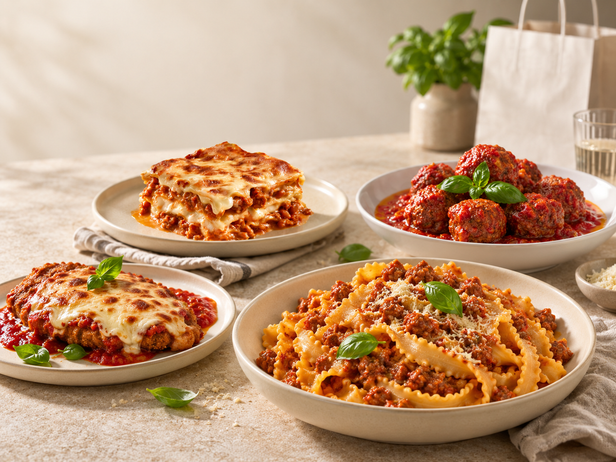 FaBene weekly family pack: lasagna, meatballs, chicken parmesan and fresh pasta