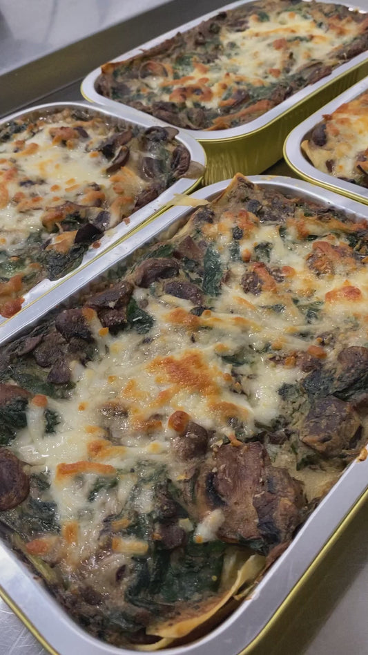 Gluten-Free Vegetarian Lasagna with Spinach & Mushrooms (Egg-Free Pasta)